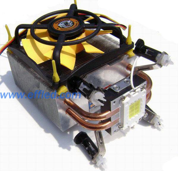 50W High Power white LED with Heat Sink Fan